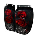 1998-2001 Ford Explorer Mercury Mountaineer Tail Lights (Chrome Housing/Smoked Lens)