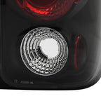 1998-2001 Ford Explorer Mercury Mountaineer Tail Lights (Matte Black Housing/Clear Lens)