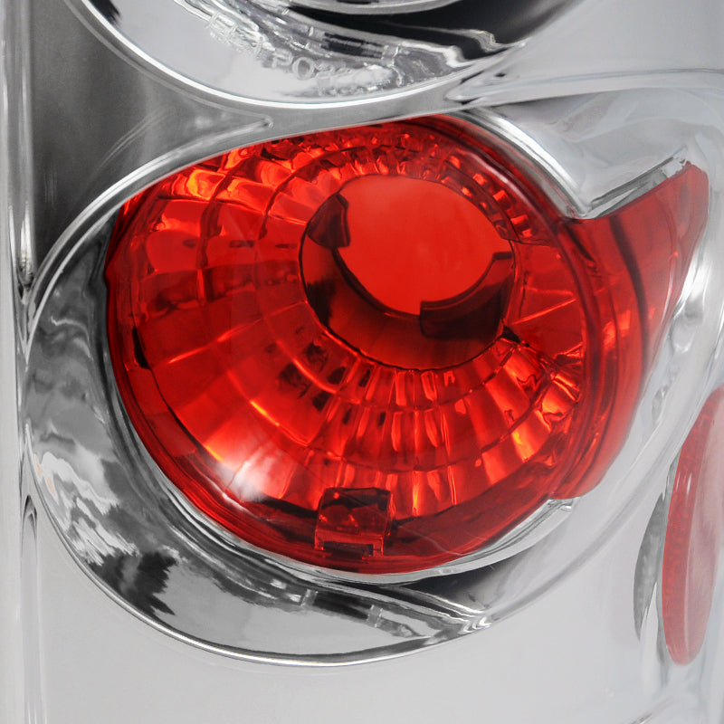 2004-2008 Ford F-150 Styleside Tail Lights (Chrome Housing/Clear Lens)