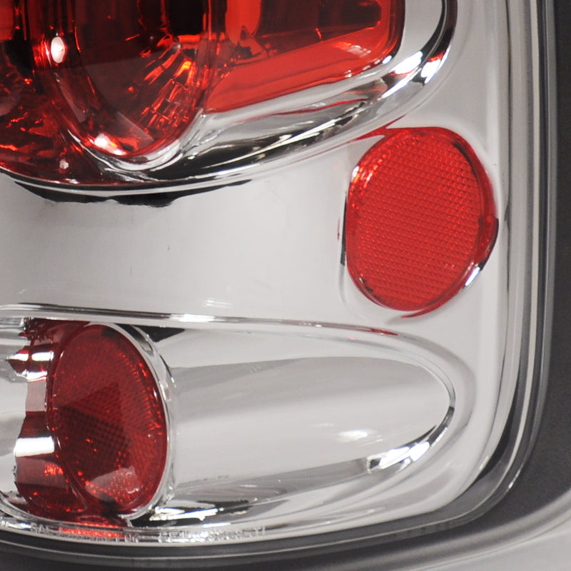2004-2008 Ford F-150 Styleside Tail Lights (Chrome Housing/Clear Lens)