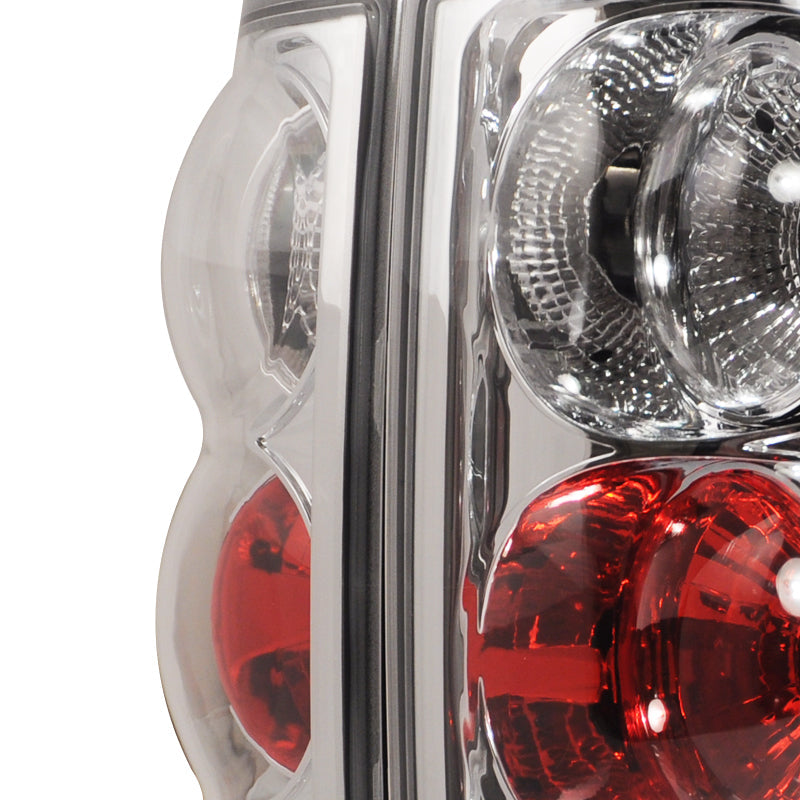 2004-2008 Ford F-150 Styleside Tail Lights (Chrome Housing/Clear Lens)