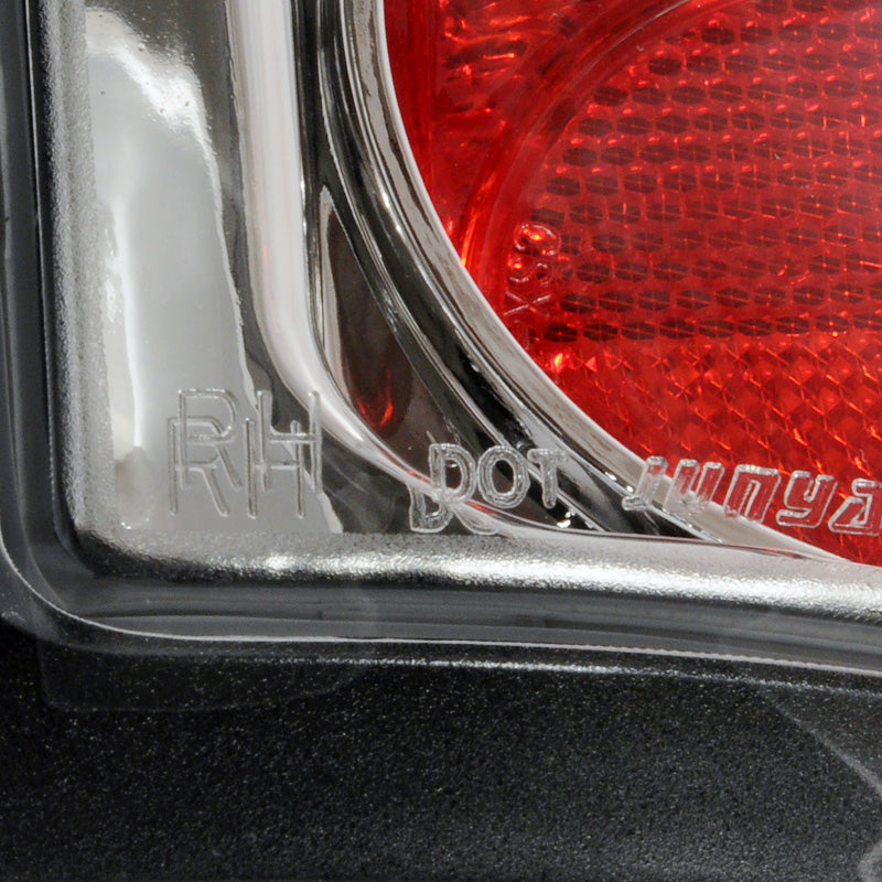 2004-2008 Ford F-150 Styleside Tail Lights (Chrome Housing/Clear Lens)