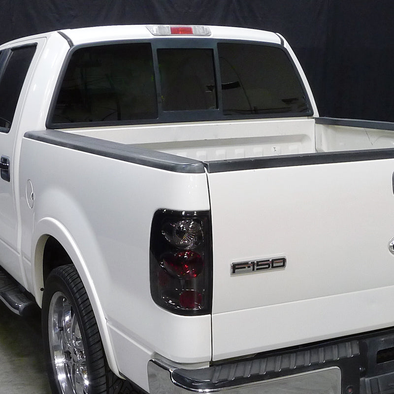 2004-2008 Ford F-150 Styleside Tail Lights (Chrome Housing/Smoked Lens)