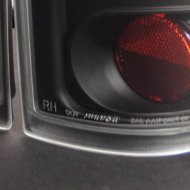 2004-2008 Ford F-150 Styleside Tail Lights (Matte Black Housing/Clear Lens)