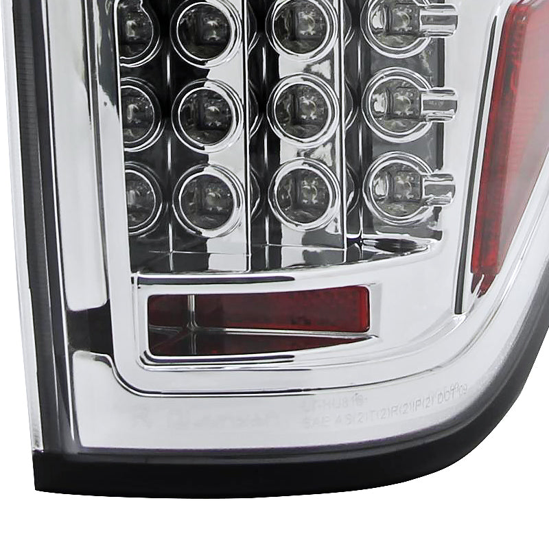 2009-2014 Ford F-150 LED Tail Lights (Chrome Housing/Clear Lens)