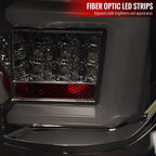 2009-2014 Ford F-150 White C-Bar LED Tail Lights (Chrome Housing/Smoked Lens)