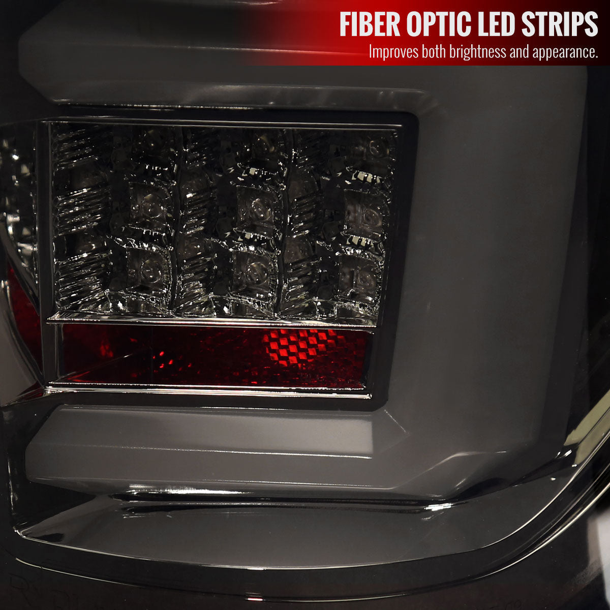 2009-2014 Ford F-150 White C-Bar LED Tail Lights (Chrome Housing/Smoked Lens)