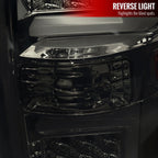2009-2014 Ford F-150 White C-Bar LED Tail Lights (Chrome Housing/Smoked Lens)
