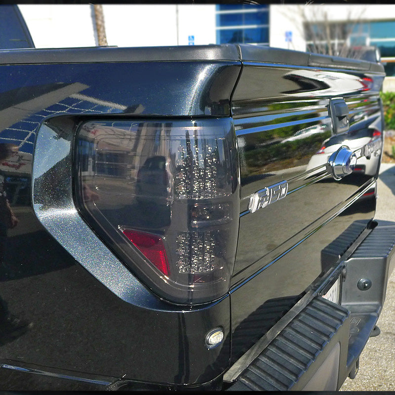 2009-2014 Ford F-150 LED Tail Lights (Chrome Housing/Smoked Lens)