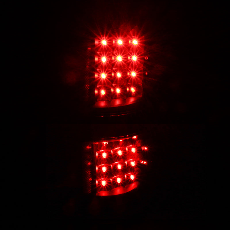 2009-2014 Ford F-150 LED Tail Lights - OZ (Matte Black Housing/Clear Lens)