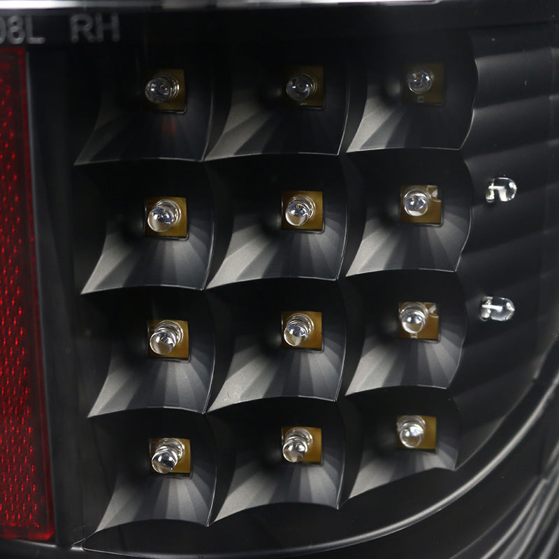 2009-2014 Ford F-150 LED Tail Lights - OZ (Matte Black Housing/Clear Lens)
