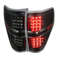 2009-2014 Ford F-150 LED Tail Lights - OZ (Matte Black Housing/Clear Lens)