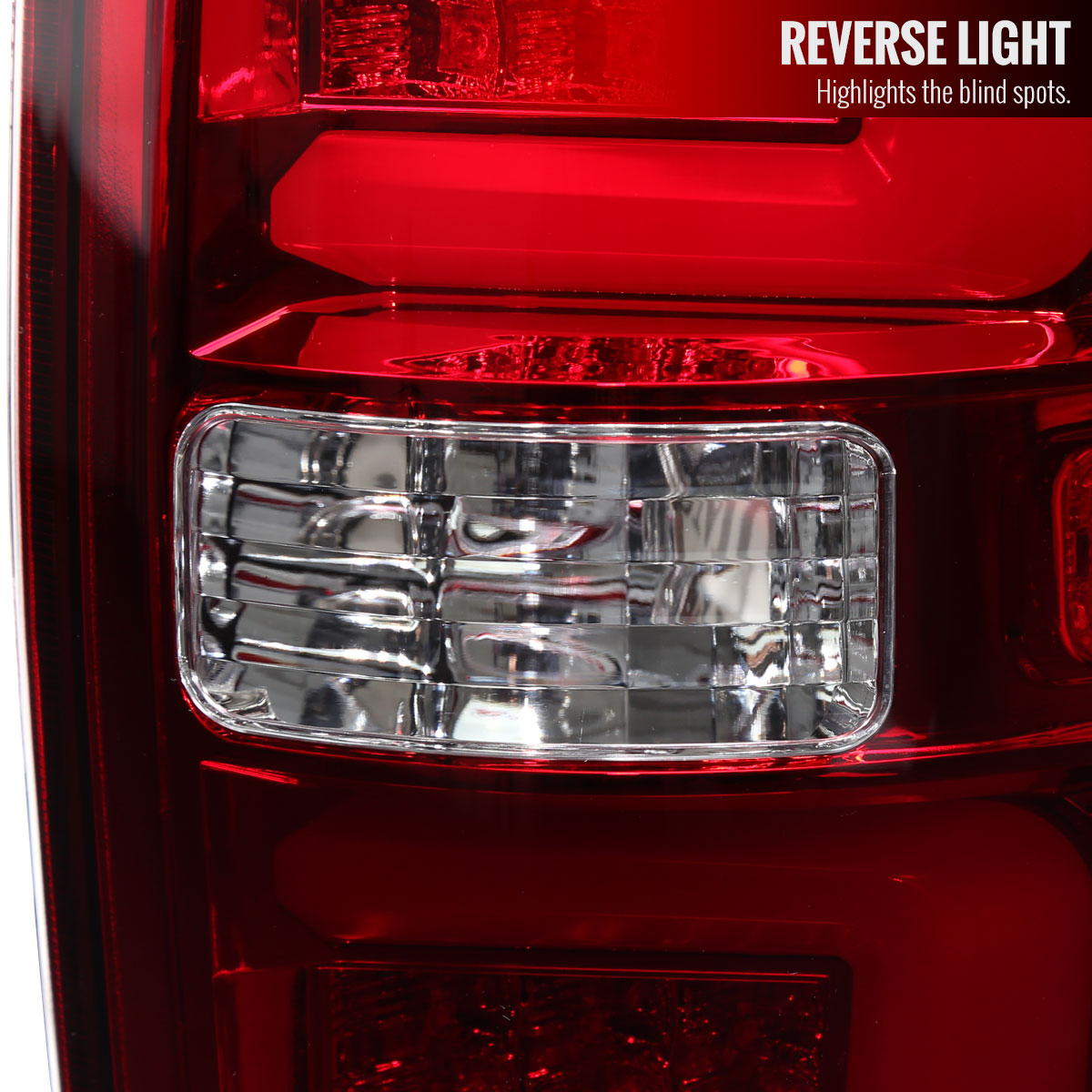 2009-2014 Ford F-150 Red C-Bar LED Tail Lights (Chrome Housing/Red Lens)