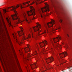 2009-2014 Ford F-150 LED Tail Lights - OZ (Chrome Housing/Red Clear Lens)
