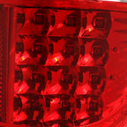 2009-2014 Ford F-150 LED Tail Lights - OZ (Chrome Housing/Red Clear Lens)