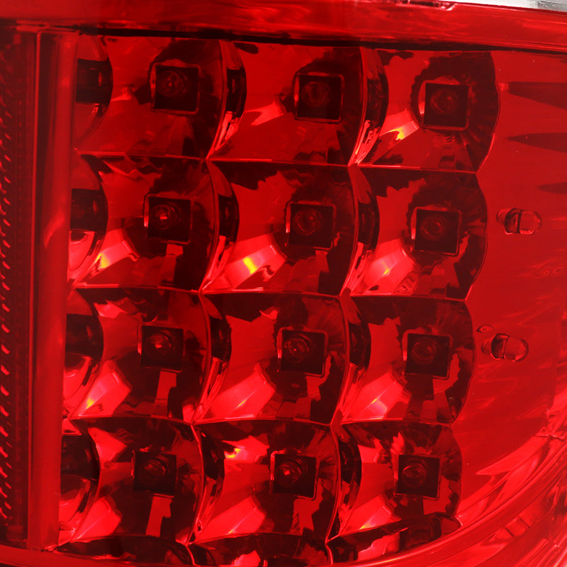 2009-2014 Ford F-150 LED Tail Lights - OZ (Chrome Housing/Red Clear Lens)