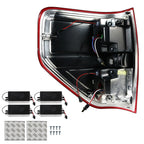 2009-2014 Ford F-150 LED Tail Lights - OZ (Chrome Housing/Red Clear Lens)