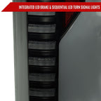 2015-2017 Ford F-150 Sequential Turn Signal Animated White LED Bar Tail Lights (Black Housing/Smoked Lens)