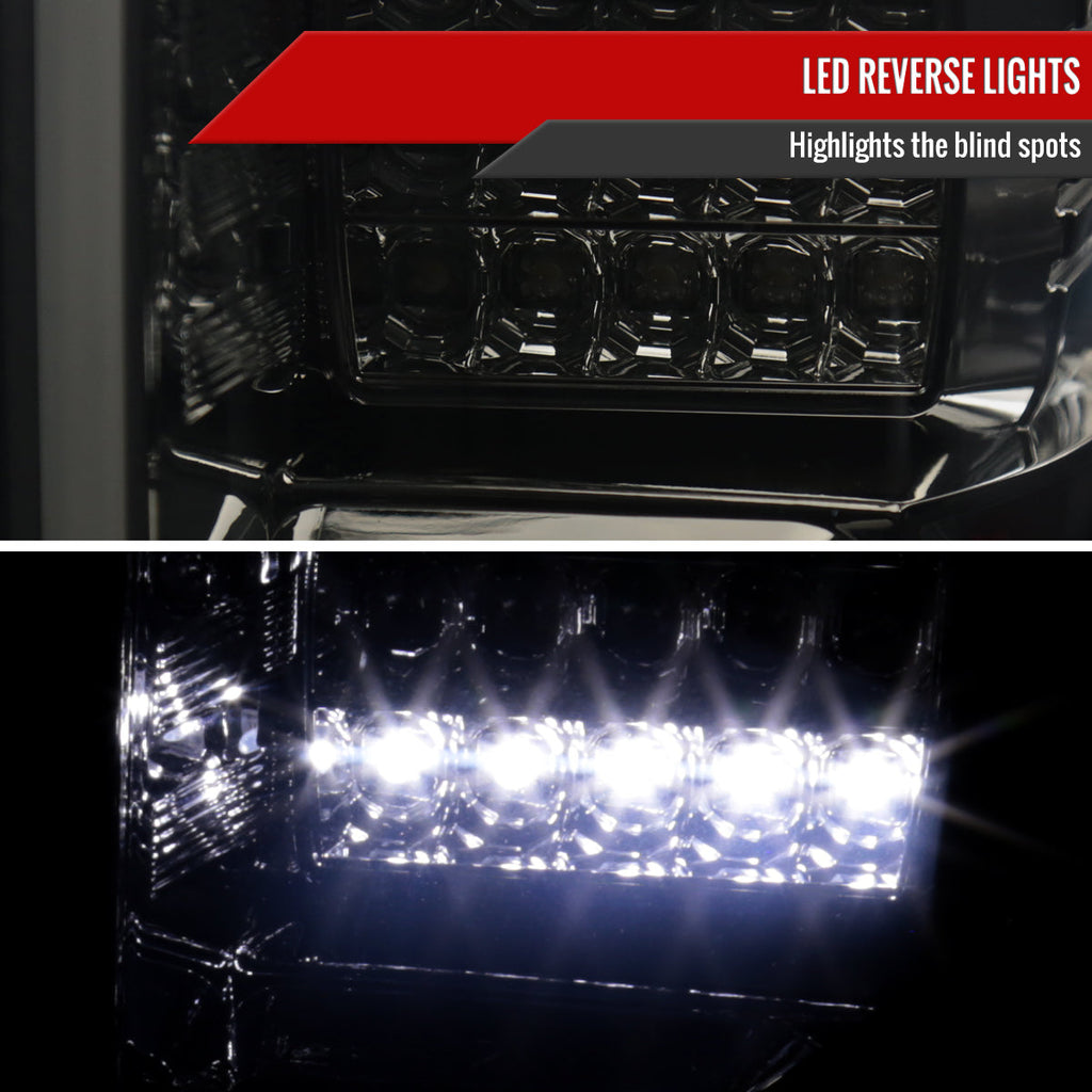 2015-2017 Ford F-150 LED Tail Lights ( Chrome Housing/Smoked Lens)