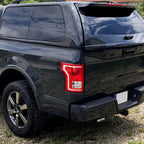 2015-2017 Ford F-150 Factory Style Driver/Left Replacement Tail Light Assembly (Chrome Housing/Red Clear Lens)