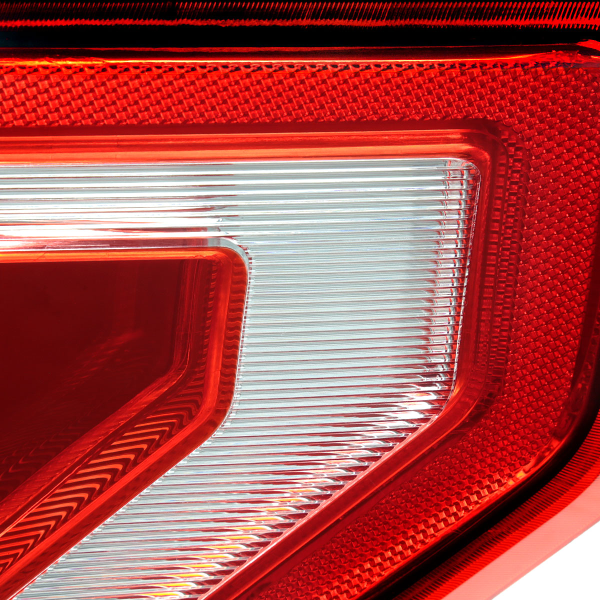 2015-2017 Ford F-150 Factory Style Passenger/Right Replacement Tail Light Assembly (Chrome Housing/Red Clear Lens)
