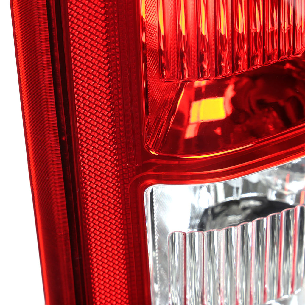 2015-2017 Ford F-150 Factory Style Passenger/Right Replacement Tail Light Assembly (Chrome Housing/Red Clear Lens)