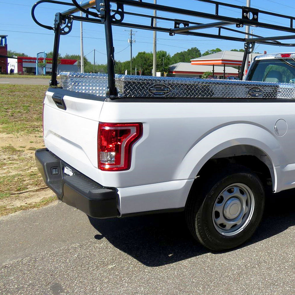 2015-2017 Ford F-150 Factory Style Passenger/Right Replacement Tail Light Assembly (Chrome Housing/Red Clear Lens)
