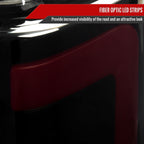 2015-2020 Ford F-150 Red LED Bar Tail Light Assembly (Glossy Black Housing/Smoked Lens)
