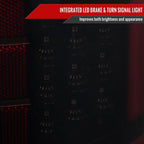 2015-2020 Ford F-150 Red LED Bar Tail Light Assembly (Glossy Black Housing/Smoked Lens)
