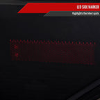 2015-2020 Ford F-150 Red LED Bar Tail Light Assembly (Glossy Black Housing/Smoked Lens)