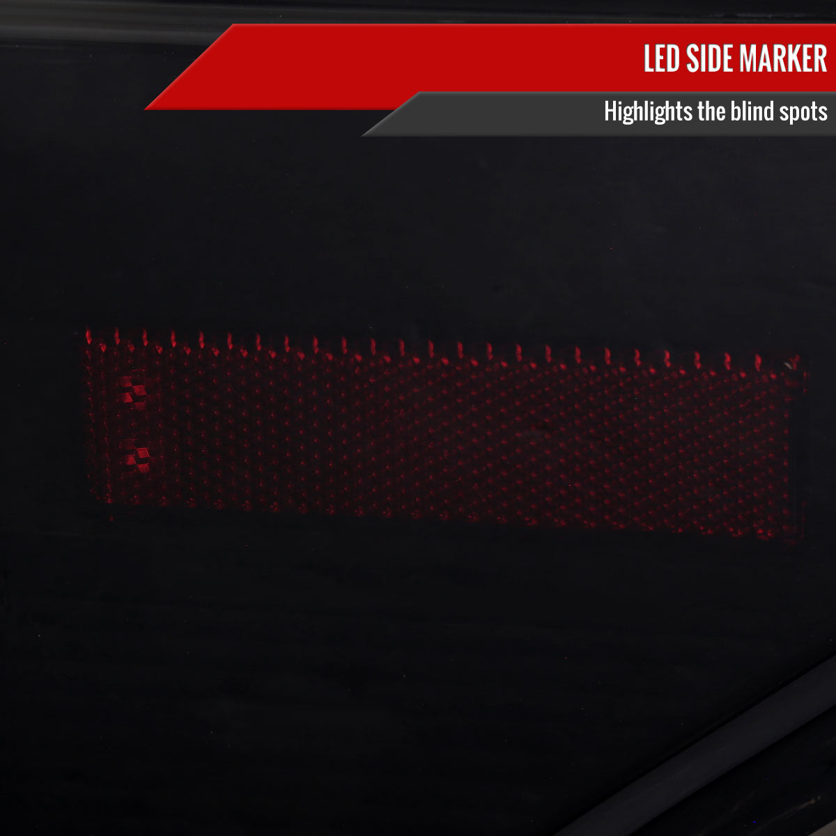 2015-2020 Ford F-150 Red LED Bar Tail Light Assembly (Glossy Black Housing/Smoked Lens)
