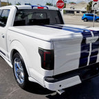 2015-2020 Ford F-150 Red LED Bar Tail Light Assembly (Glossy Black Housing/Smoked Lens)