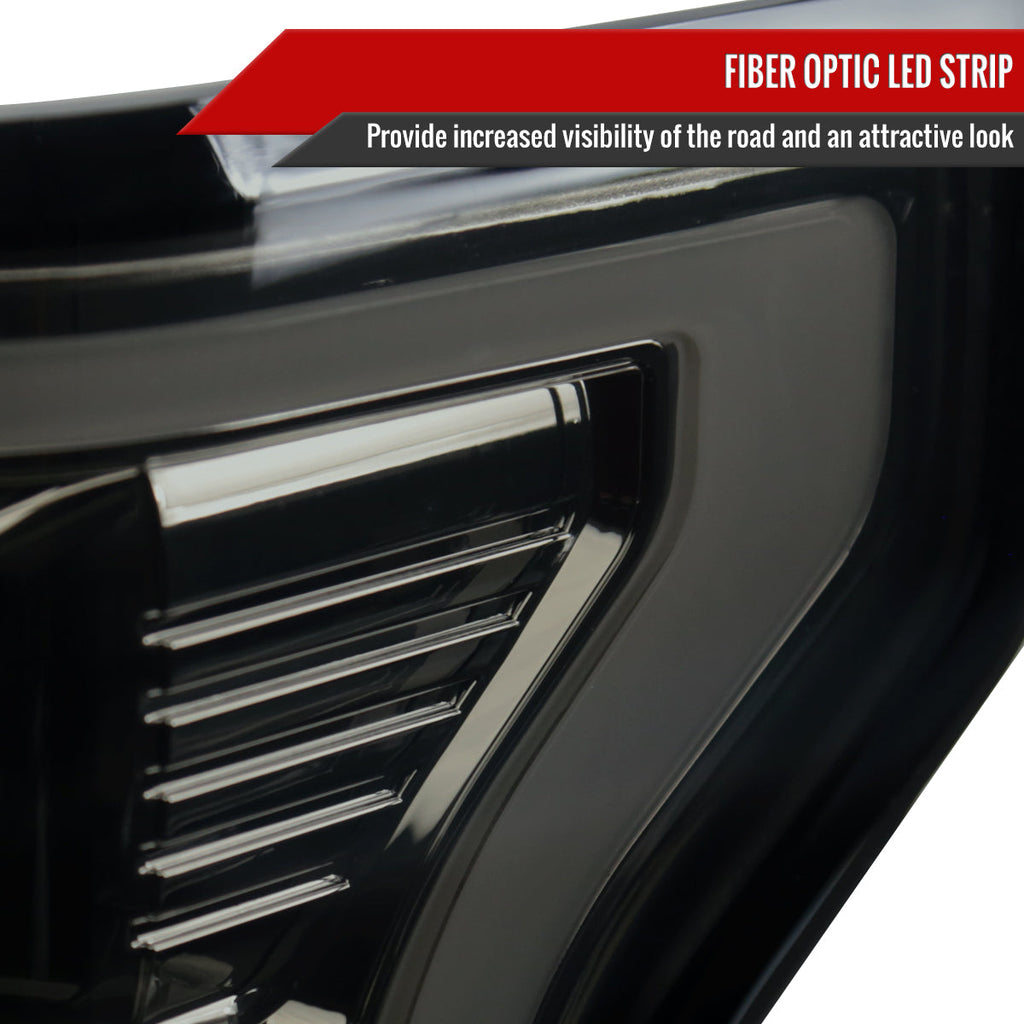 2018-2020 Ford F-150 LED Tail Lights (Chrome Housing/Smoked Lens)
