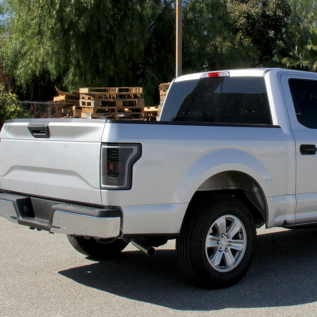 2018-2020 Ford F-150 LED Tail Lights (Matte Black Housing/Clear Lens)