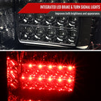 2018-2020 Ford F-150 LED Tail Lights (Chrome Housing/Red Smoked Lens)