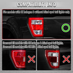 2021??‚??2023 Ford F-150 LED Tail Lights w/ Switchback Sequential Turn Signals (Glossy Black Housing / Smoked Lens)