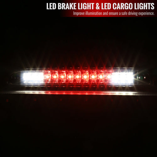 1992-1996 Ford F-150/F-250/F-350/Bronco LED 3rd Brake Light (Chrome Housing/Smoked Lens)