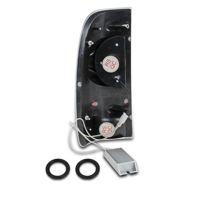 1997-2007 Ford F-150/F-250/F-350/F-450/F-550 Styleside V2 LED Tail Lights - RS (Chrome Housing/Clear Lens)