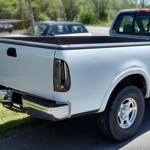 1997-2007 Ford F-150/F-250/F-350/F-450/F-550 Styleside LED Tail Lights (Chrome Housing/Smoked Lens)