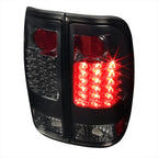 1997-2007 Ford F-150/F-250/F-350/F-450/F-550 Styleside LED Tail Lights (Chrome Housing/Smoked Lens)