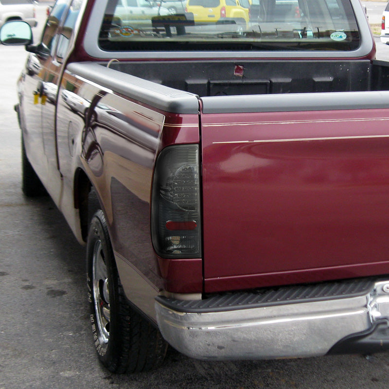 1997-2007 Ford F-150/F-250/F-350/F-450/F-550 Styleside V2 LED Tail Lights - RS (Chrome Housing/Smoked Lens)