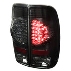 1997-2007 Ford F-150/F-250/F-350/F-450/F-550 Styleside V2 LED Tail Lights - RS (Chrome Housing/Smoked Lens)