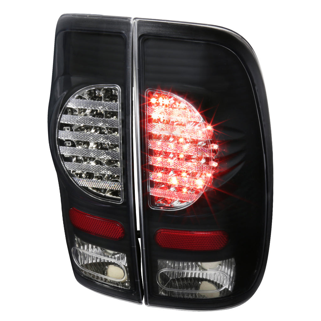 1997-2007 Ford F-150/F-250/F-350/F-450/F-550 Styleside V2 LED Tail Lights - RS (Matte Black Housing/Smoked Lens)