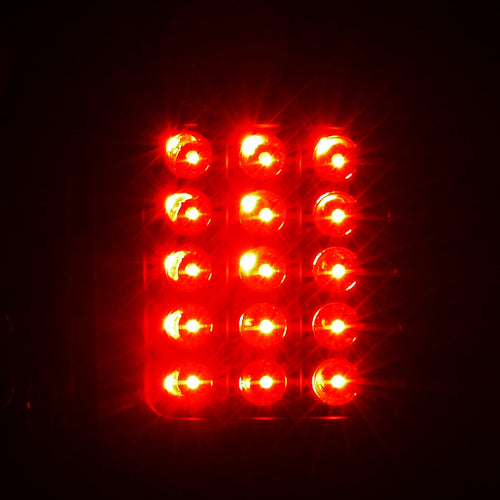 1997-2007 Ford F-150/F-250/F-350/F-450/F-550 Styleside V2 LED Tail Lights (Matte Black Housing/Clear Lens)