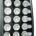 1997-2007 Ford F-150/F-250/F-350/F-450/F-550 Styleside V2 LED Tail Lights (Matte Black Housing/Clear Lens)
