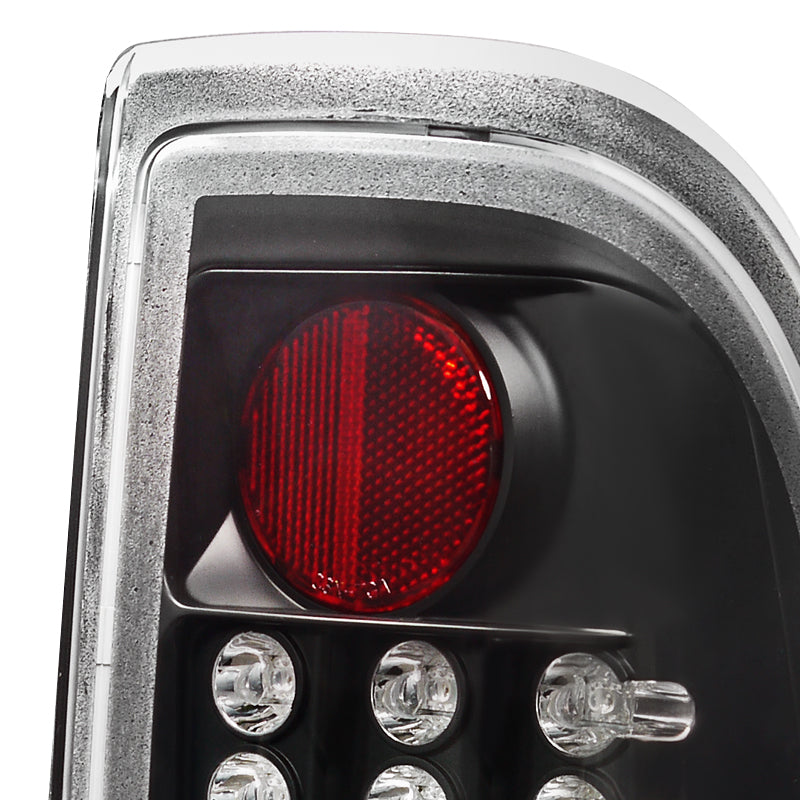1997-2007 Ford F-150/F-250/F-350/F-450/F-550 Styleside V2 LED Tail Lights (Matte Black Housing/Clear Lens)