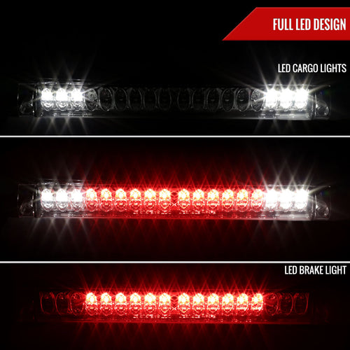 1997-2004 Ford F-150/F-250 Lincoln Blackwood LED 3rd Brake Tail Light (Chrome Housing/Clear Lens)