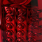 1997-2007 Ford F-150/F-250/F-350/F-450/F-550 Styleside LED Tail Lights (Chrome Housing/Red Clear Lens)