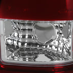 1997-2007 Ford F-150/F-250/F-350/F-450/F-550 Styleside LED Tail Lights (Chrome Housing/Red Clear Lens)