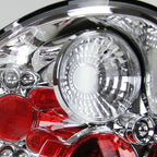 1997-2004 Ford F-150 Flareside Tail Lights (Chrome Housing/Clear Lens)